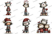 merry cat mama Clipart, an Illustration by DreamArtGraphic (Thumbnail 3 of 5)