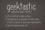 Geektastic Skinny, a Sans Serif Font by Brittney Murphy Design (Thumbnail 4 of 5)