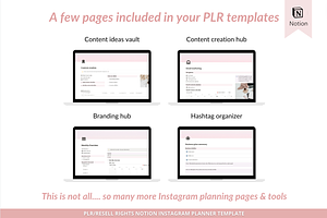 Notion Instagram Planner PLR