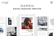 Damen Digital Magazine Template, a Magazine Template by Christie Evenson (Thumbnail 1 of 9)