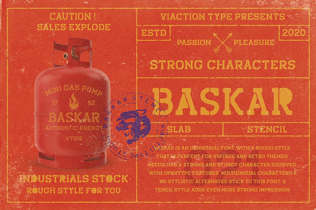 VT BASKAR - Vintage Font