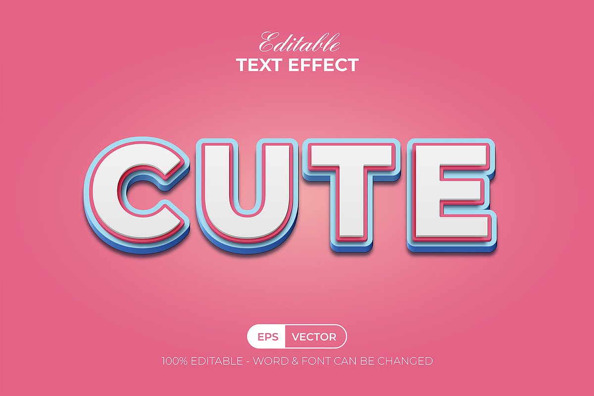 Sweet Pink Text Effect Bundle, a Layer Style Add-On by Mockmenot