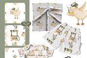 Cute geese - bird collection, an Animal Illustration by Linerisyart (Thumbnail 7 of 15)