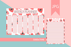 Planners With Cute Hearts