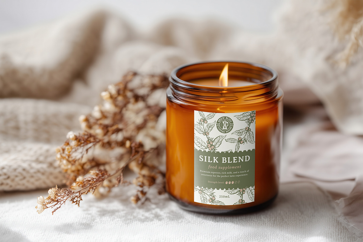 Boho Amber Candle Mockup, Any Label, a Household Mockup by 1001 mockups (Photo 11 of 11)