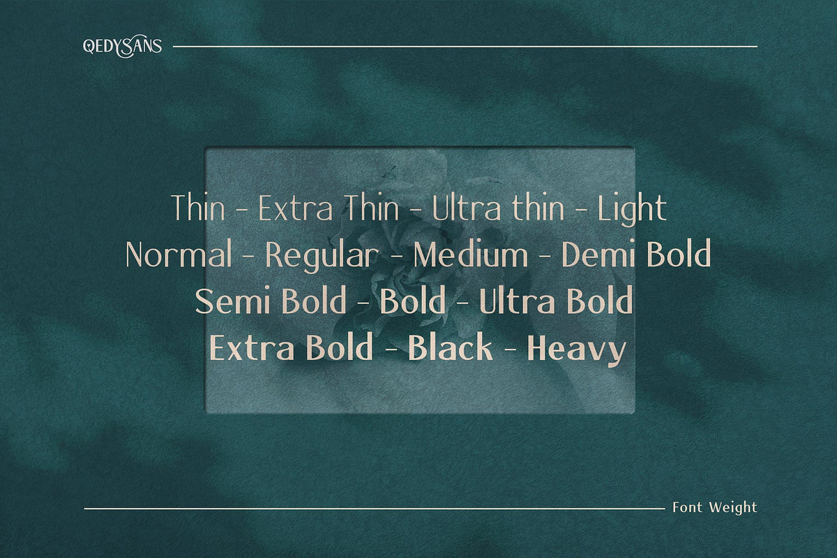 Qedysans Typeface, a Sans Serif Font by alit design (Photo 8 of 15)