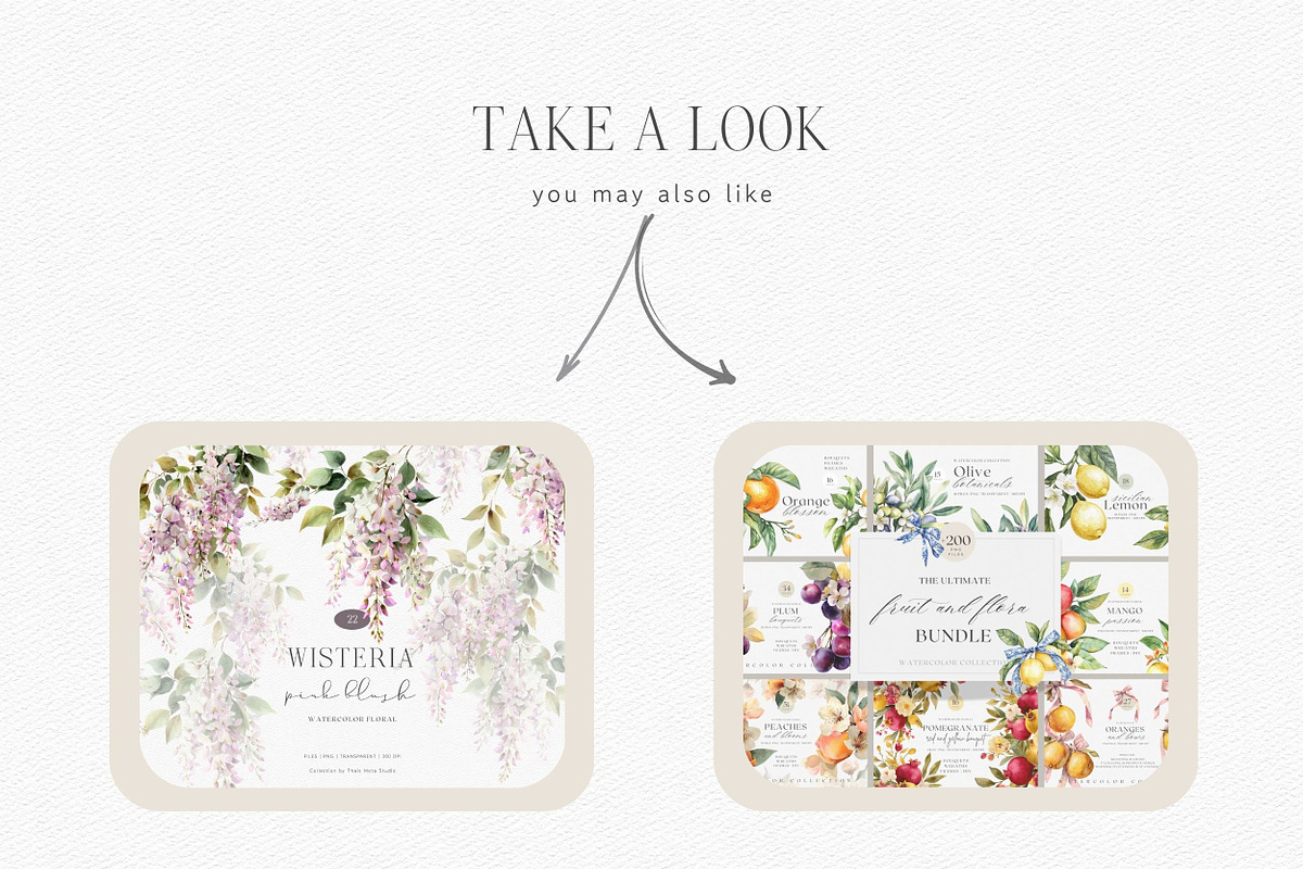 Watercolor Botanical Clipart, a Decorative Illustration by ThaismotaCreativeCo (Photo 10 of 11)