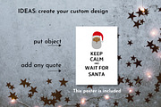 Black Santa Claus Clipart Bundle, a Decorative Illustration by AvaAva (Thumbnail 7 of 8)