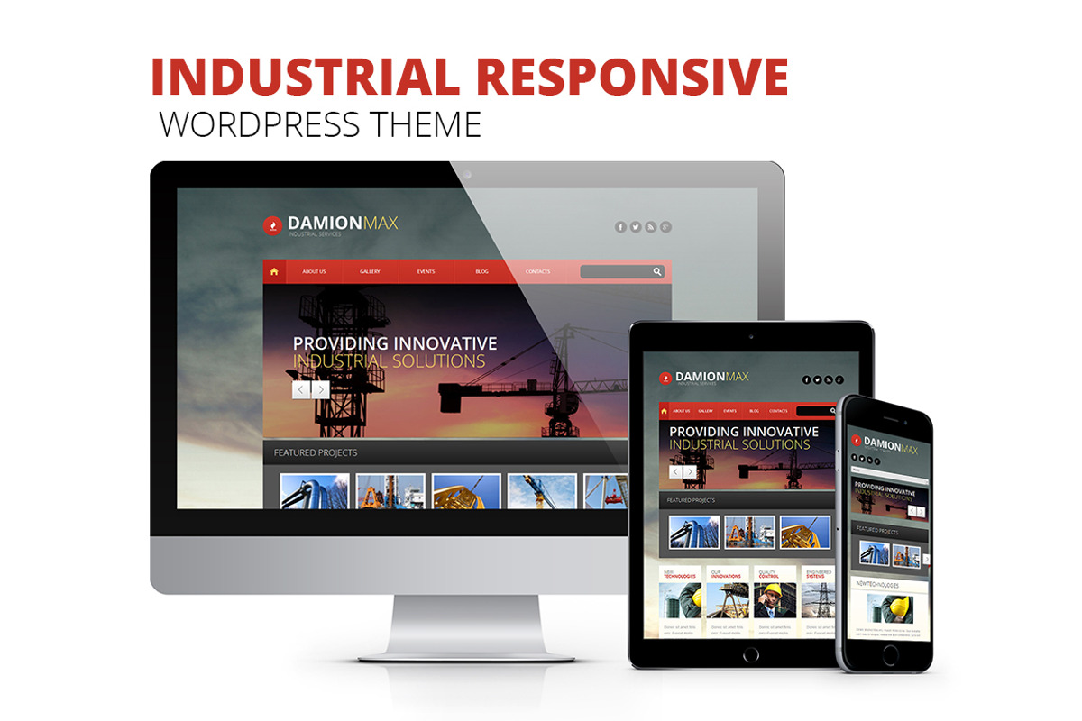 Industrial WordPress Theme, a WordPress Template by Zemez (Photo 2 of 5)
