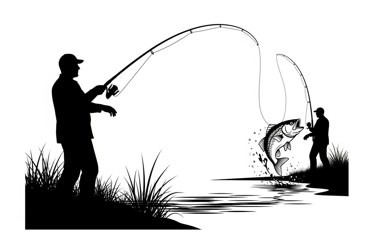 Fishing Silhouette Vector Bundle, an Illustration by hafijul (Photo 12 of 51)