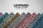 Leopard Skin Seamless Pattern Set., a Texture Graphic by Gomolach (Thumbnail 1 of 21)