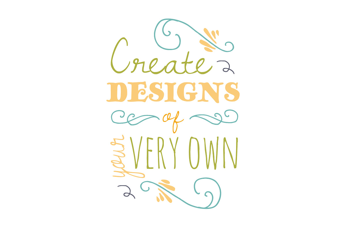 Hand Drawn Swirls & Flourishes preview 3