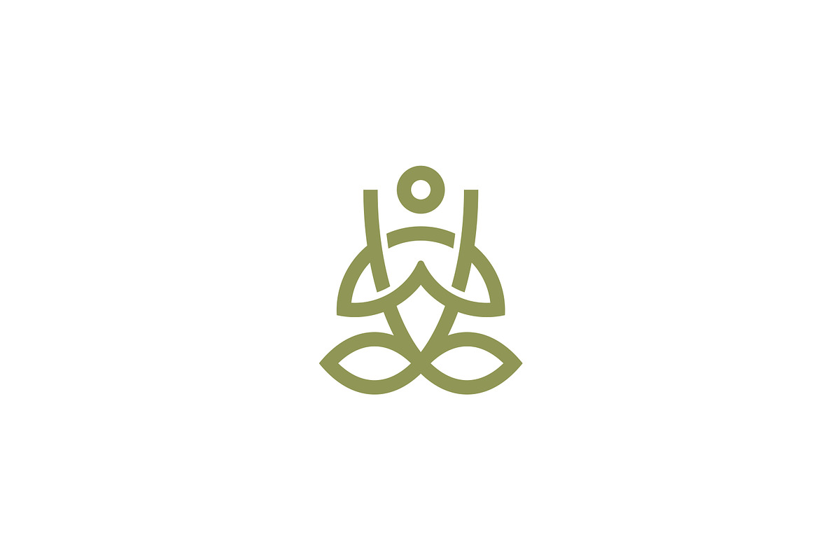 Sky & Aerial yoga logo template., a Branding & Logo Template by Anton Akhmatov (Photo 1 of 3)