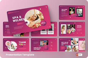 Spa Treatment PowerPoint Template, a Presentation Template by GraphauseProject