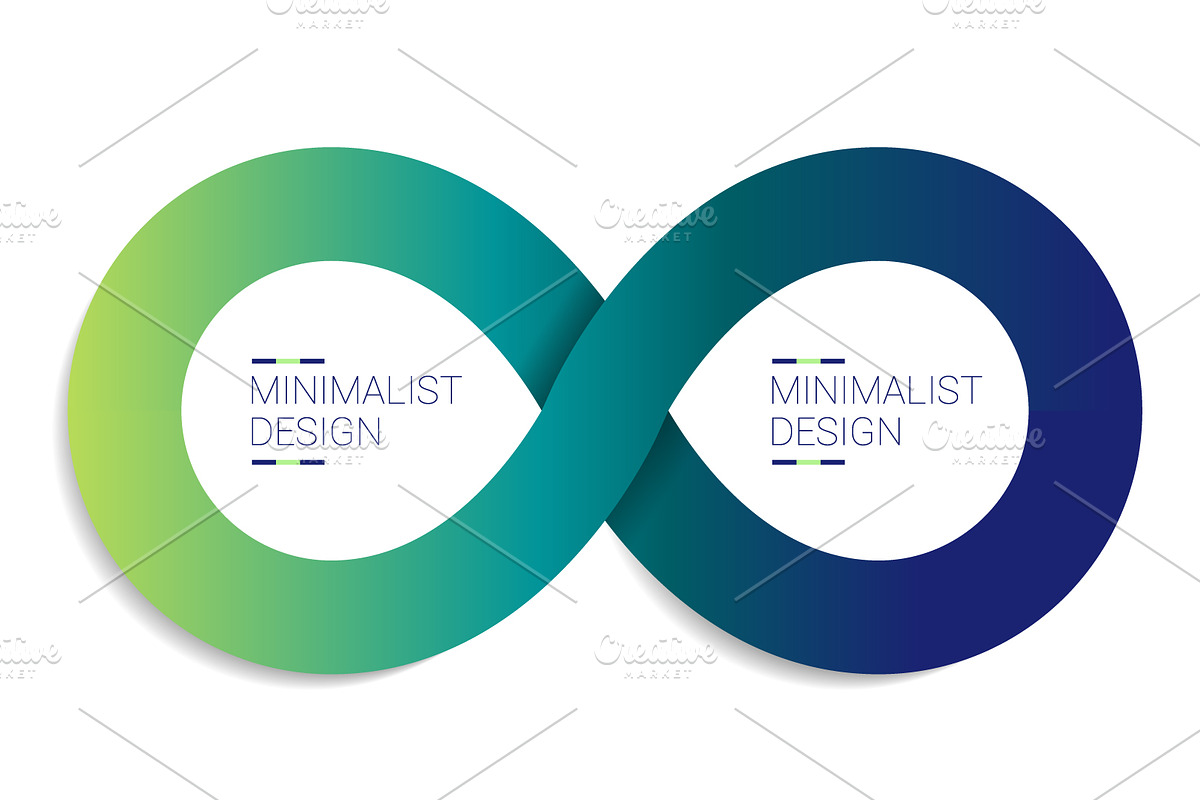Infinity arrows infographic., a Technology Illustration by VectorAN