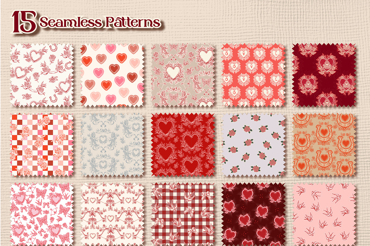 Romantic Tattoo, a Pattern Graphic by MSNTY STUDIOX (Photo 4 of 24)