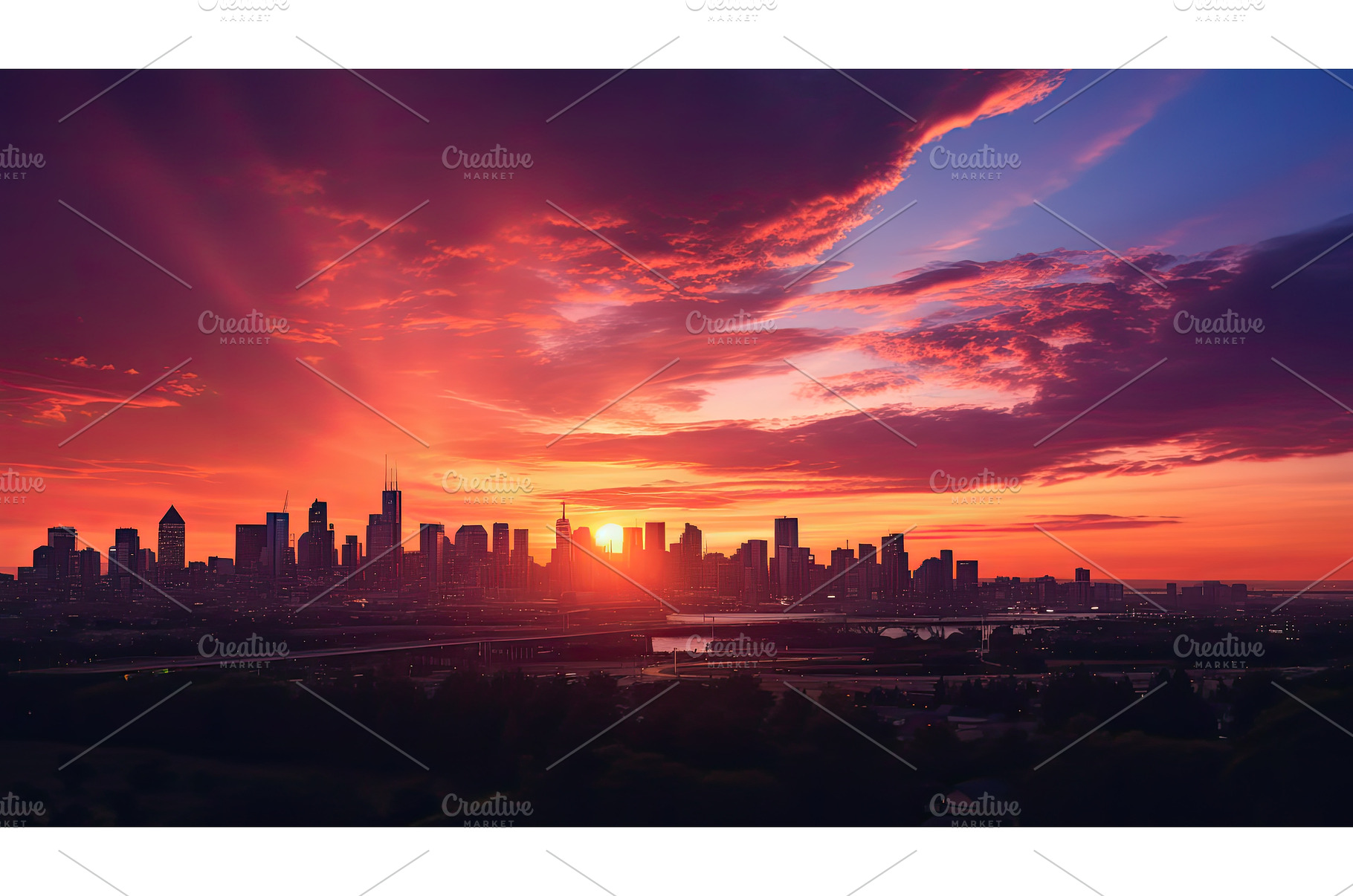 skyline earth sun ai generated, a Background Photo by pikepicture
