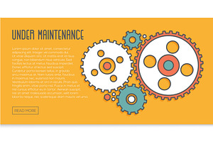 2 Under Maintenance Website Banners