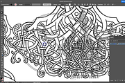 Celtic Tree of, Life Coloring Page, a Decorative Illustration by Abysm Internal (Thumbnail 3 of 4)