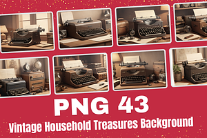 43 PNG Vintage Household Treasures, a Background Graphic by adenpinkstore