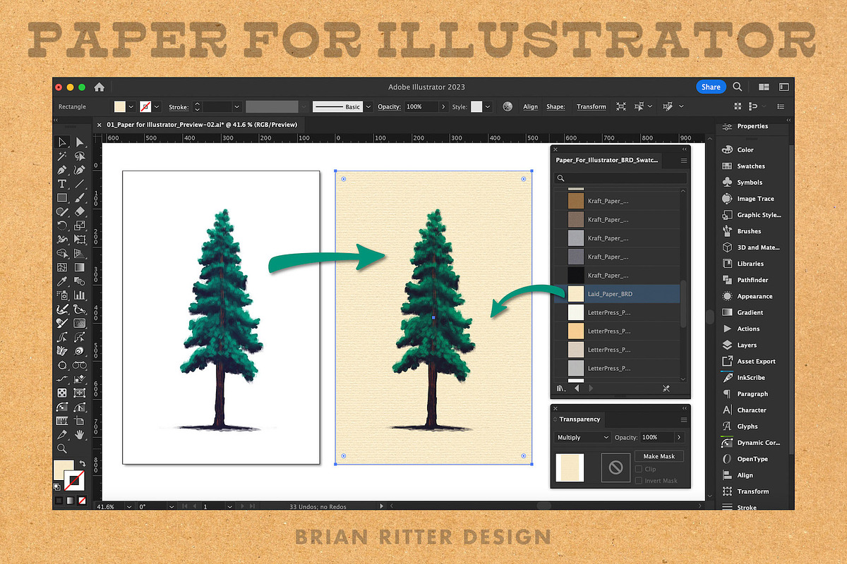Paper for Illustrator, a Texture Graphic by Brian Ritter Design (Photo 3 of 9)