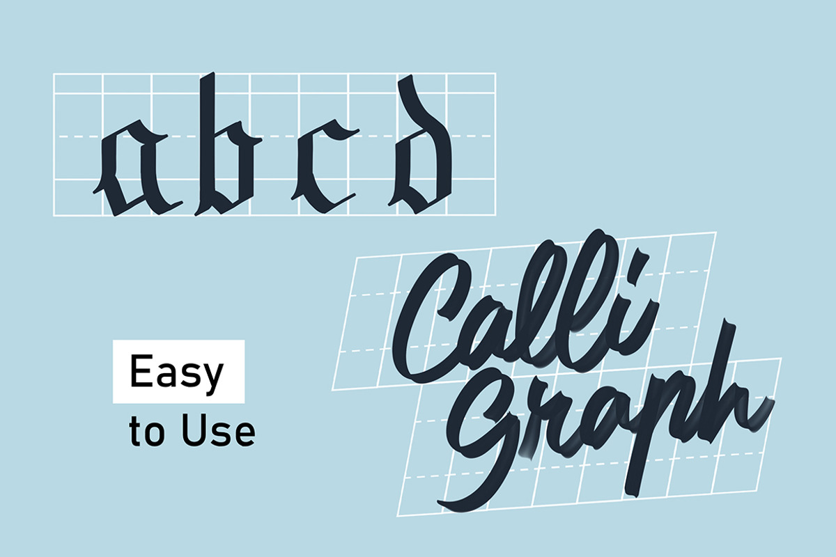 Firstype Procreate Lettering Brushes, a Brush Add-On by Nurmiftah (Photo 7 of 13)