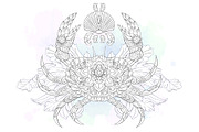 Ethnic Collection: Crab, an Animal Illustration by ArtoJoy (Thumbnail 3 of 5)