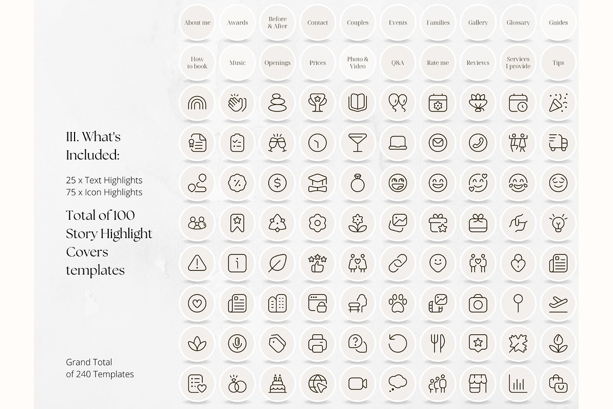 240 Wedding Event Planer BUNDLE, a Social Media Template by PatternLab. (Photo 4 of 9)
