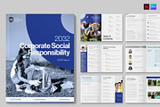 CSR Report Brochure Template, a Brochure Template by BrandPacks (Thumbnail 1 of 6)