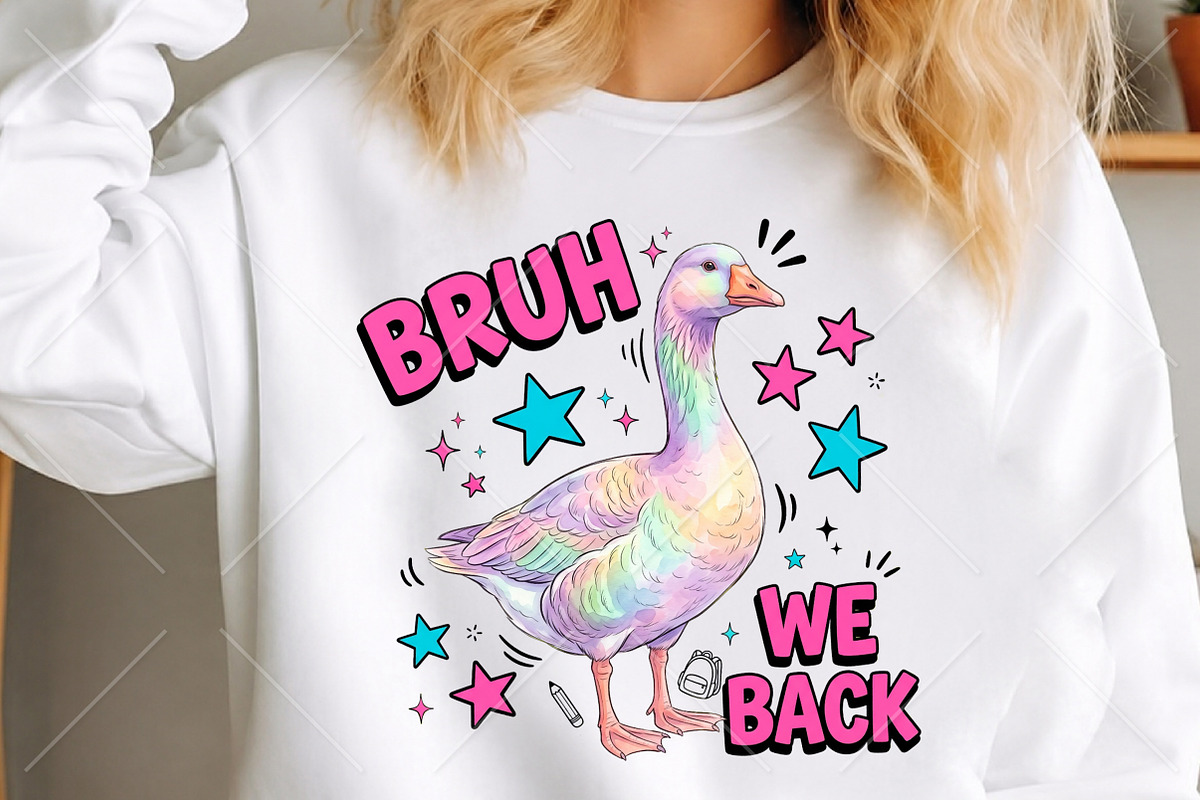 Funny Goose Bruh We Back PNG, a Seasonal Illustration by Canvas Craft (Photo 2 of 5)