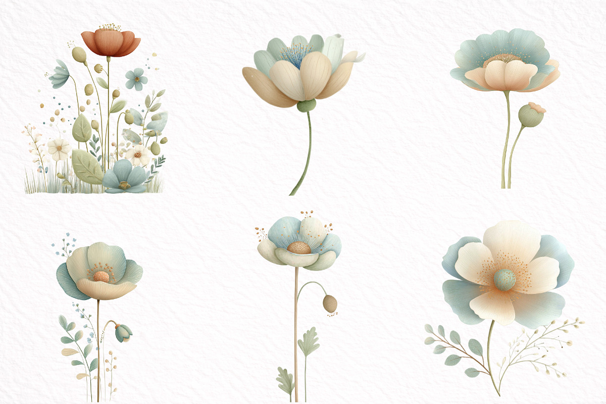 Whimsical Spring Poppy Flowers, an Illustration by DreamArtGraphic (Photo 2 of 8)