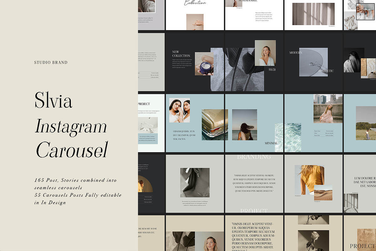 SLVIA I Instagram Carousels I Canva, a Social Media Template by Studio Brand (Photo 1 of 23)