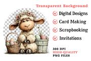 Easter Basket Clipart Bundle, an Illustration by Dream Creation (Thumbnail 8 of 8)