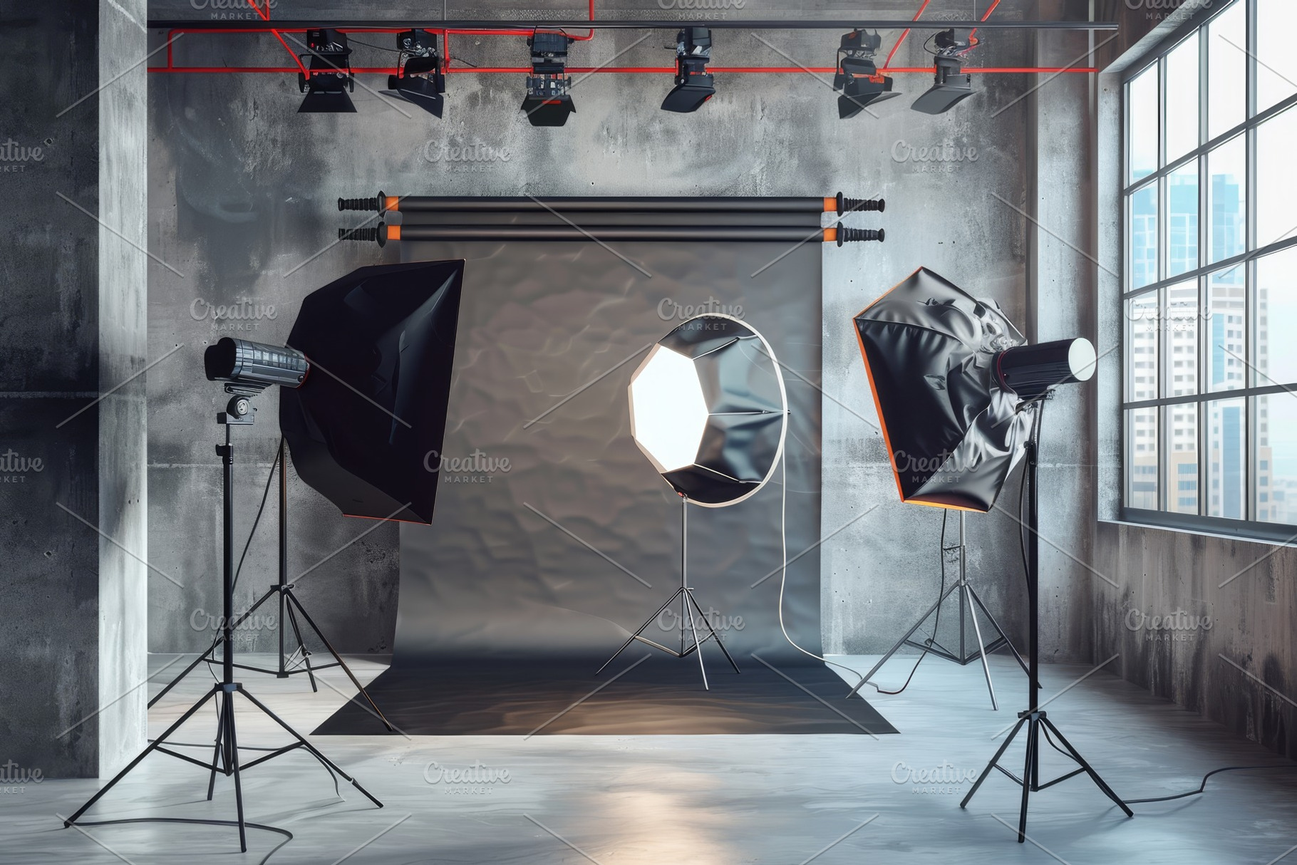 A well-equipped photography studio f, a Photo by Tanuart