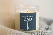 Fathers Day Candle Label Template, a Branding & Logo Template by KnowyourLabel (Thumbnail 2 of 5)