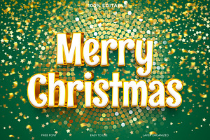 Merry Christmas PSD Text Effect, a Layer Style Add-On by Imamul001