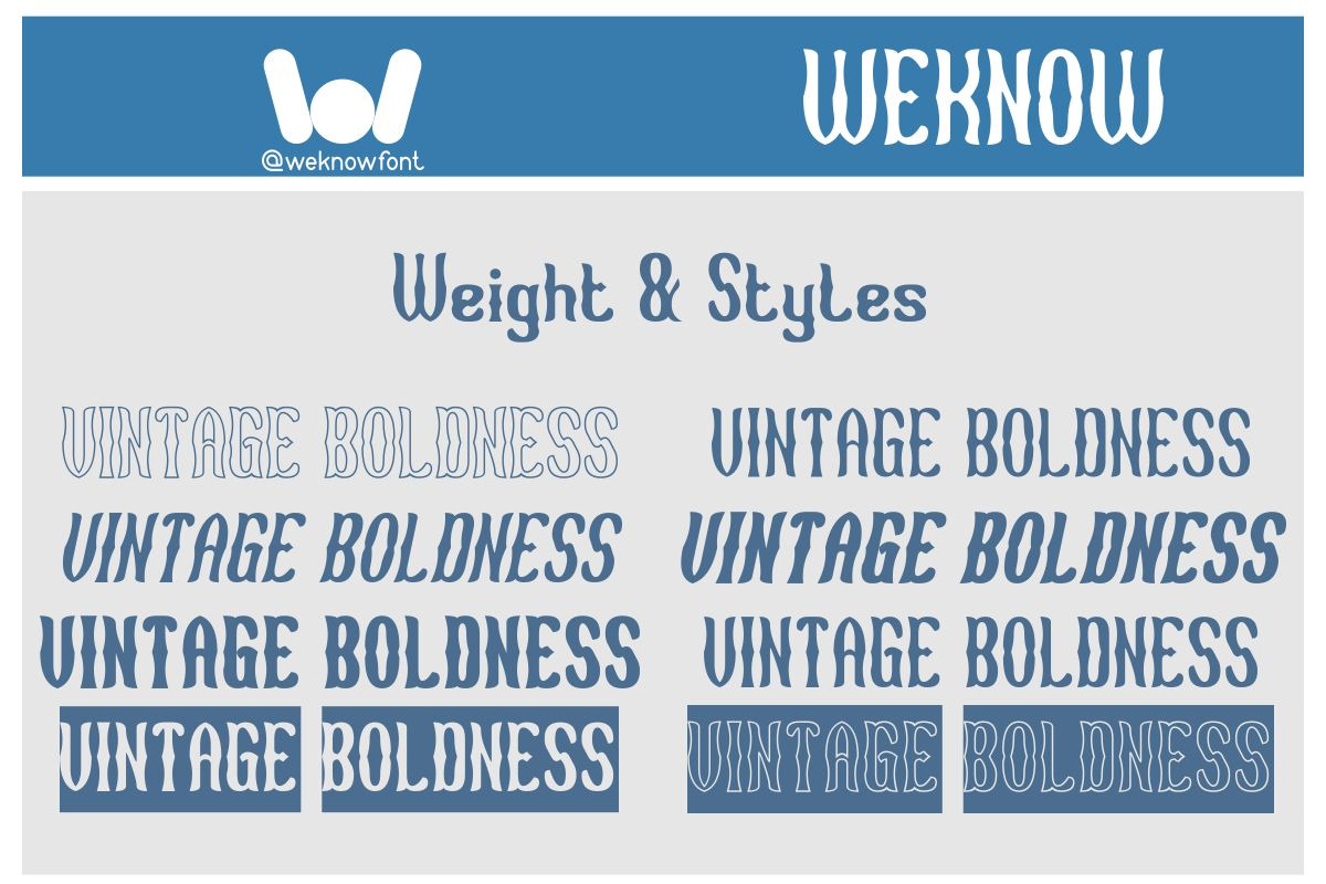 Vintage Boldness font, a Font by weknow (Photo 7 of 8)