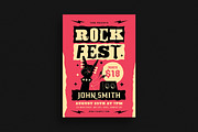 Edgy Rock Fest Music Flyer, a Flyer Template by Guuver (Thumbnail 1 of 3)