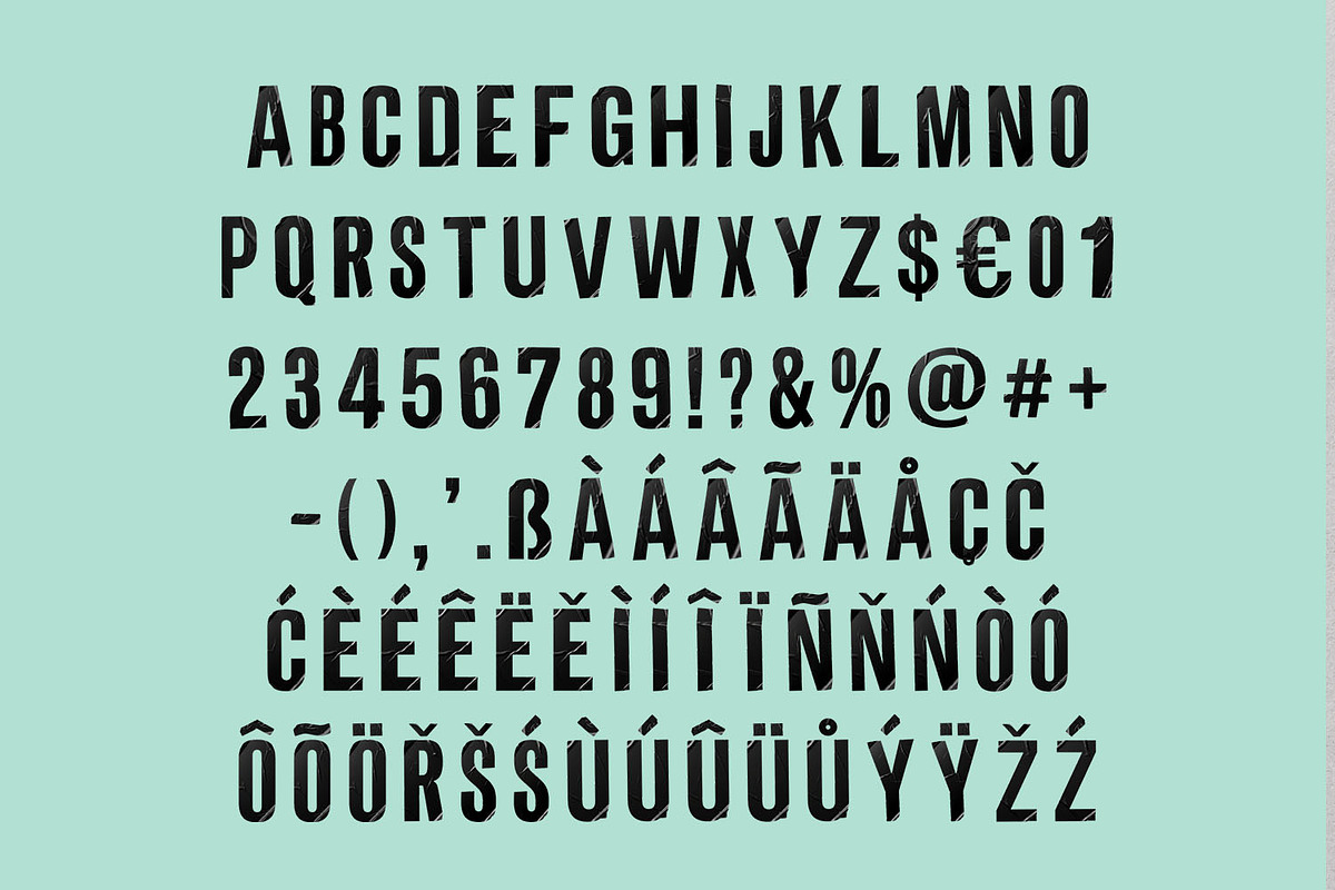 Noir Sticker Font, a Sans Serif Font by Handmadefont (Photo 2 of 15)