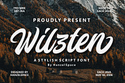 Wilzten – A Stylish Script Font, a Script Font by HanzelSpace Studio (Thumbnail 1 of 7)