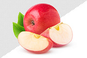 Cut red apples, an Object Graphic by Fruits+Veggies (Thumbnail 4 of 6)