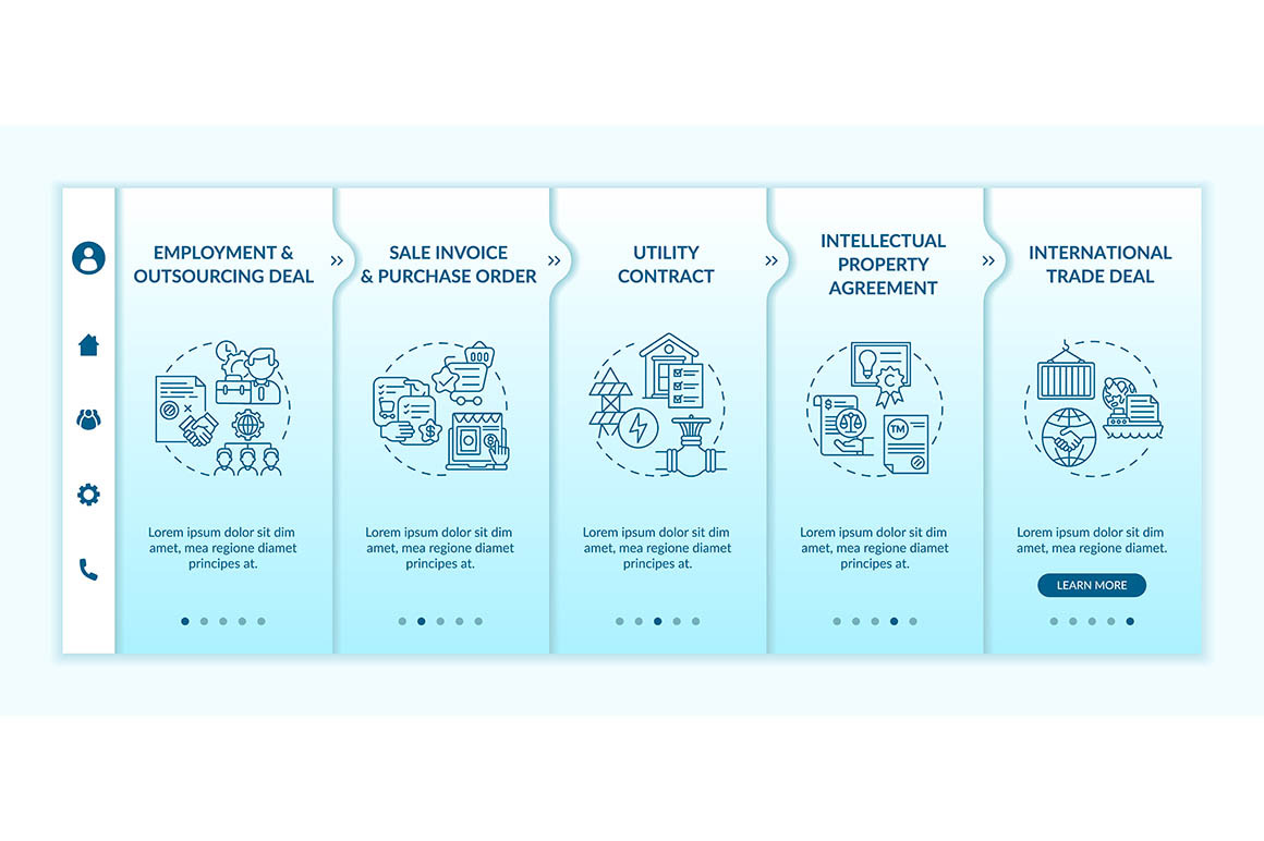 Common commercial contracts types, a Templates & Theme by IMG Visuals