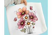 Spring Flowers Sublimation Clipart, an Illustration by designcity5 (Thumbnail 4 of 5)