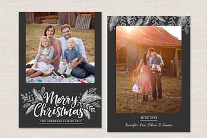 Merry Christmas Card Template CC137