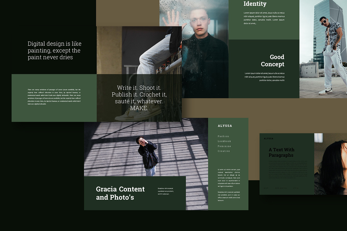 Alyssa Google Slides, a Presentation Template by GridlineType (Photo 3 of 9)