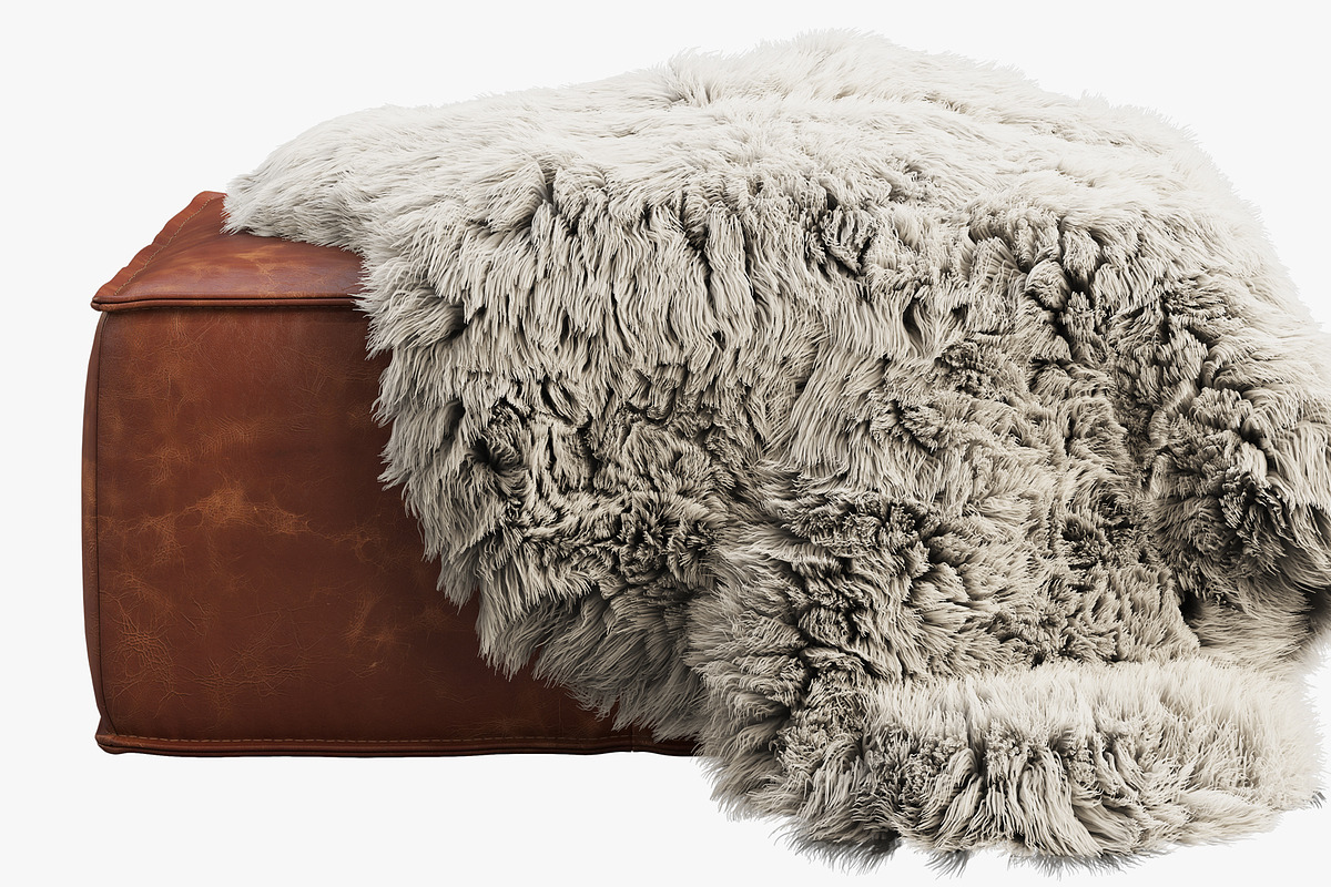Joybird Lyle Leather Ottoman, a Furniture 3D Model by 3dmitruk (Photo 2 of 30)