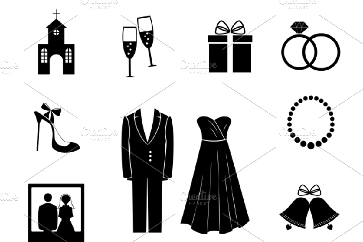 Wedding elements, an Icon by Microvector (Photo 2 of 2)