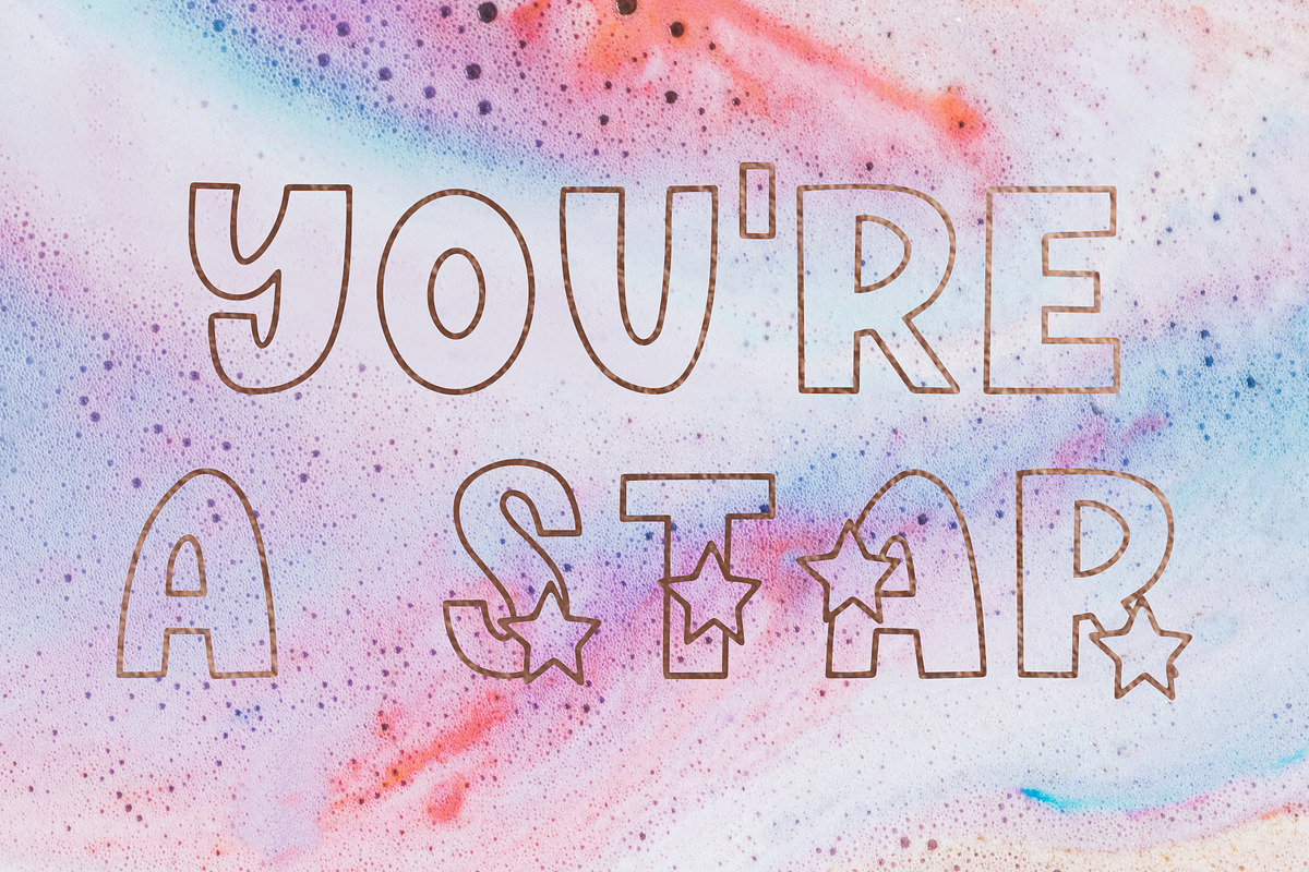 Shine Bright, Star Font preview 7