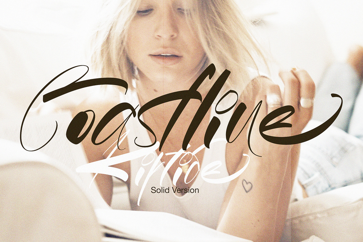 Coastline, a Script Font by Alcode (Photo 2 of 8)