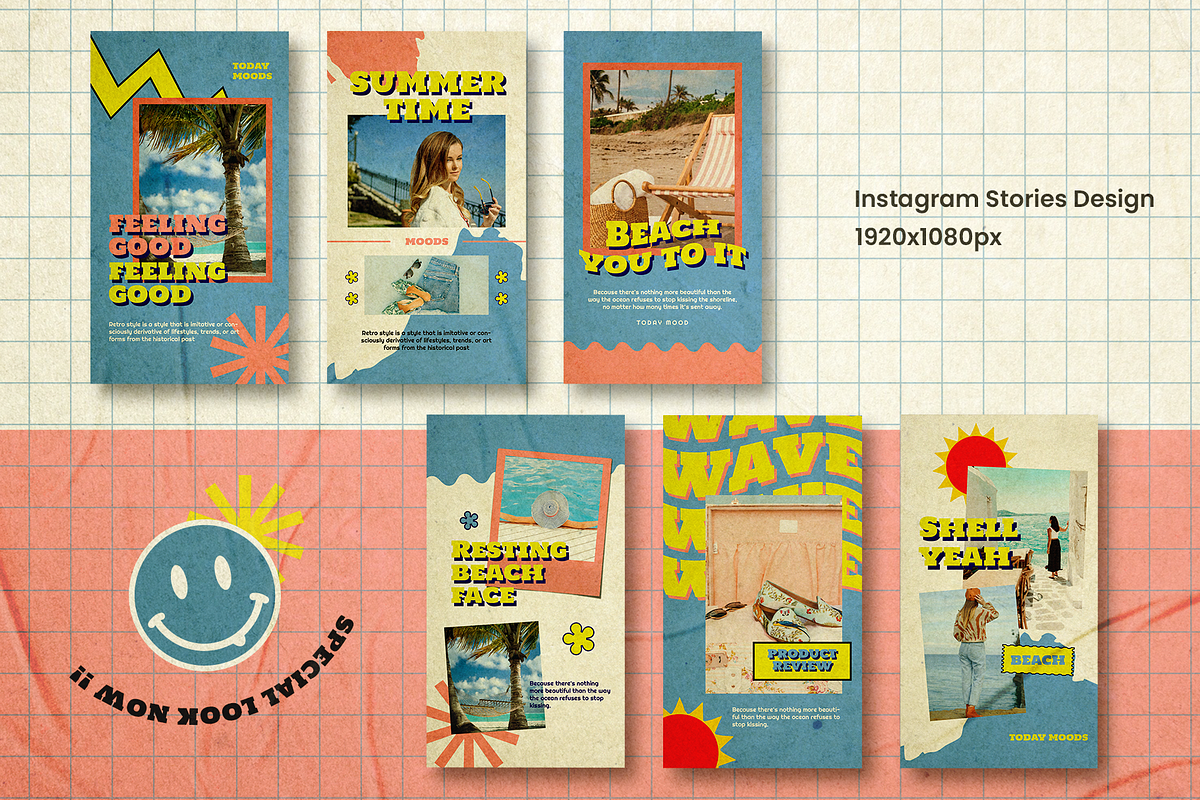 BEACH - Instagram Stories & Post, a Social Media Template by Creatchees.std (Photo 4 of 5)